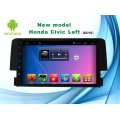 Système Android Navigation GPS de 9 pouces pour Honda Civic Lecteur DVD avec Bluetooth / TV / WiFi